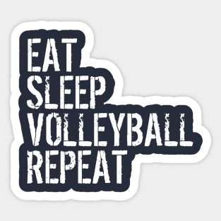 EAT SLEEP VOLLEYBALL REPEAT funny vintage retro Sticker